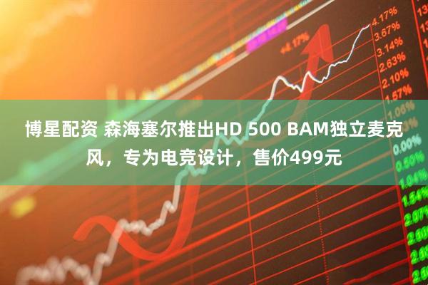 博星配资 森海塞尔推出HD 500 BAM独立麦克风，专为电竞设计，售价499元